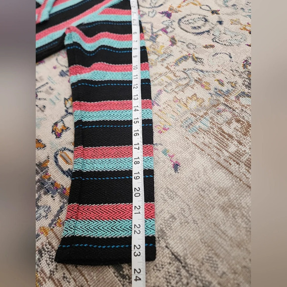 Original Senor Lopez Baja Pullover Hoodie Multicolor Stripe Shirt Made Mexico M - Picture 9 of 14